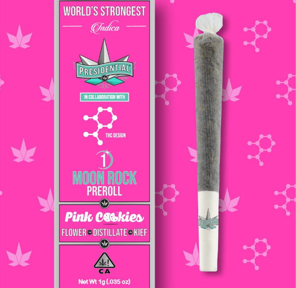 Presidential Moon Rock Pre-roll Pink Cookies 1g