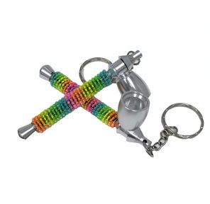 Beaded Pipe Keychain