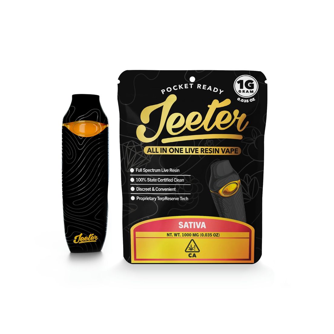 Jeeter- Rozay Driver Live Resin AIO Pocket Ready 1g (S)
