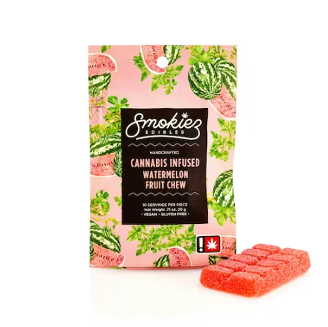Watermelon Hybrid 100mg THC Scored Single Fruit Chew