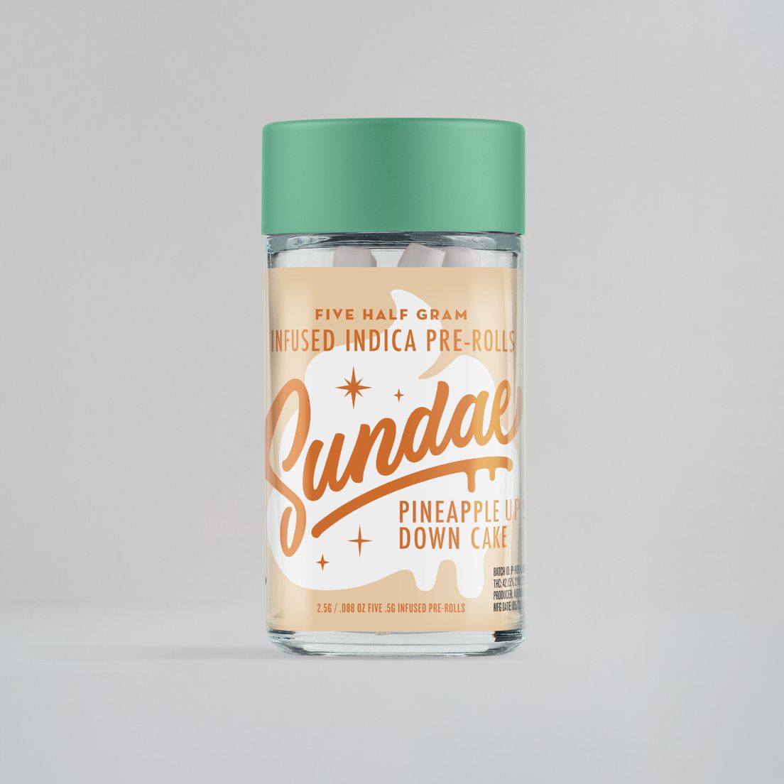 Sundae - Pineapple Upside Down Cake 5pk Infused Pre Rolls 2.5g