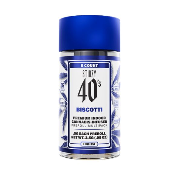 Stiiizy 40's Infused Pre-roll Pack Biscotti 2.5g