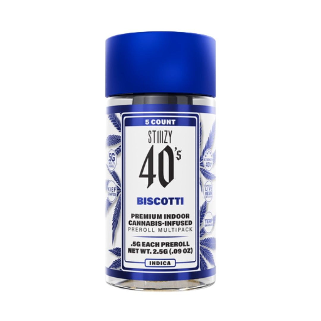 Stiiizy 40's Infused Pre-roll Pack Biscotti 2.5g