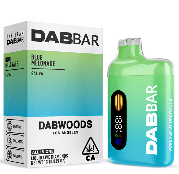 Dabwoods | AIO Vape | 1g | Diamond Dab Bar | Blue Melonade