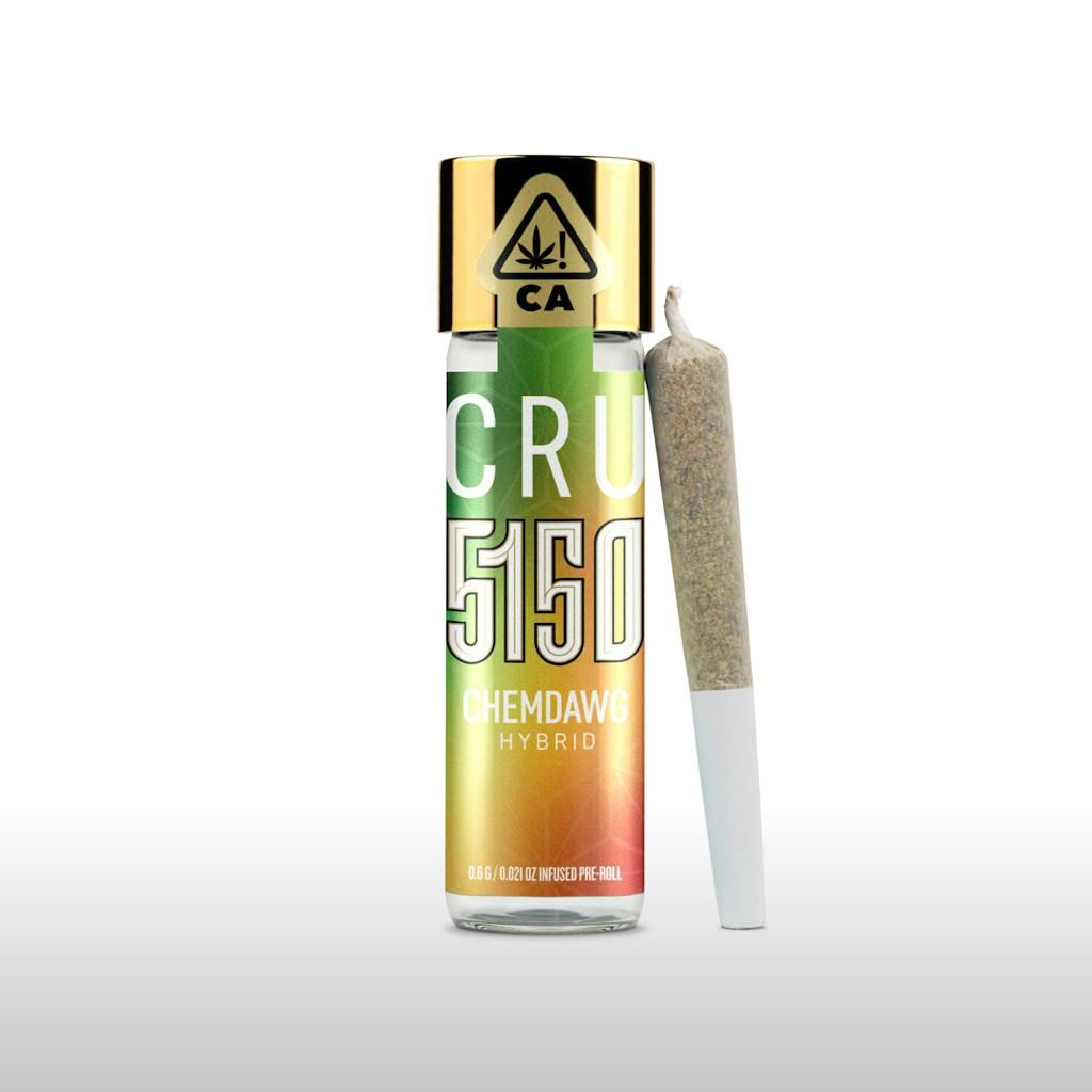 CRU Cannabis - 5150 Infused Pre Roll - Chemdawg 0.6g