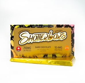 250mg Sativa Dark Chocolate Vegan Shatter Bar by Euphoria Extractions GOLDEN TICKET INSIDE