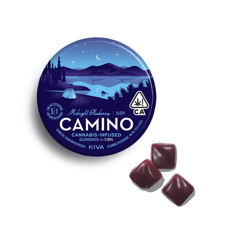 Camino Gummies Midnight Blueberry THC:CBN 100mg / 20mg