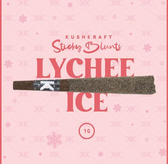 1 x 1g Shatter Infused Sativa Blunt Candyland Lychee Ice by KushKraft