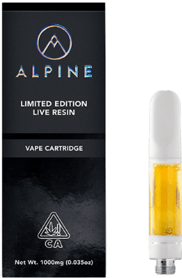 Alpine Vapor - Sour Tangie - Live Resin Cartridge - 1g - Sativa