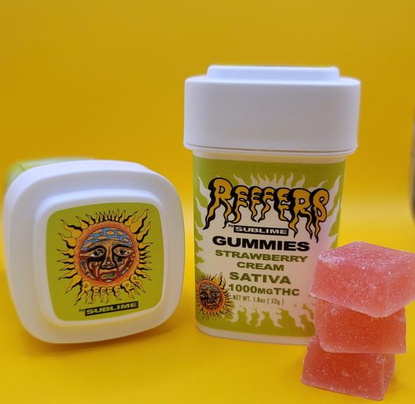 Sublime 1000mg Strawberry and Cream Sativa (100mg THC, 100mg L-Theanine, Each)