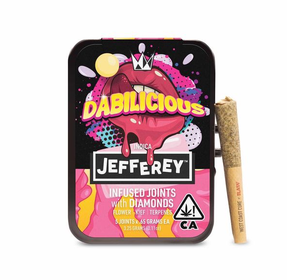 West Coast Cure - Dabilicious - Jefferey Infused Joint .65g 5 Pack 3.25g