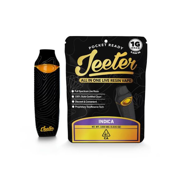 Jeeter- Master Kush Live Resin AIO Pocket Ready 1g (I)