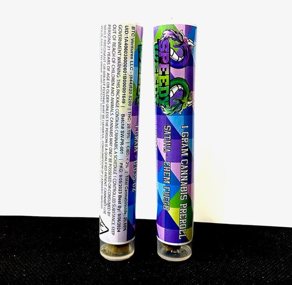 1. Speedy Weedy 1g Premium Pre Roll - Chem Fuego