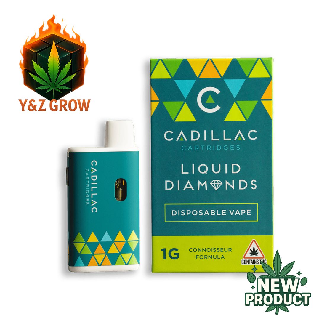 Cadillac Liquid Diamond Disposable - Lemon Cookie (S)