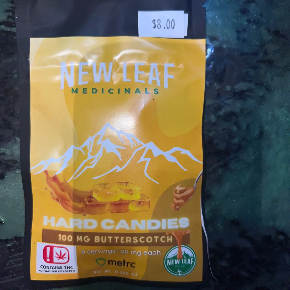 100mg Banana Split Hard Candy