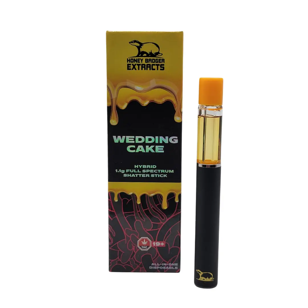 Wedding Cake - 1.1G Disposable Shatter Pen by Honey Badger