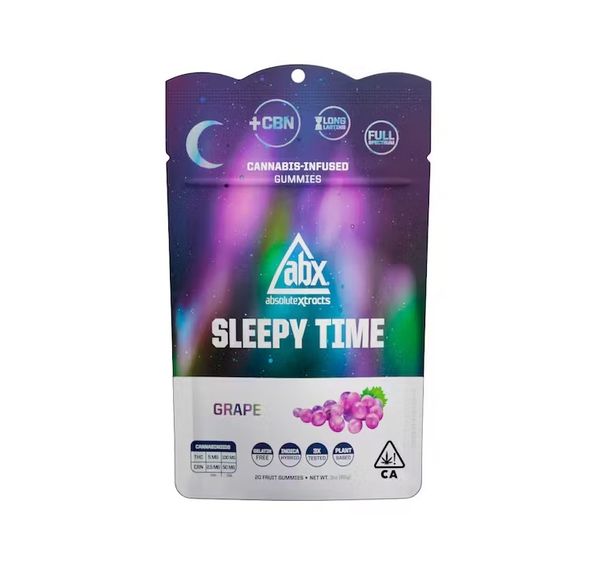 Absolute Xtracts Gummies Sleepytime Grape 100mg