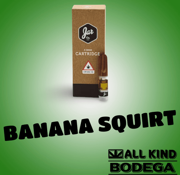 Banana Squirt Live Resin .5g Vape Cart (@jarcannabis2.0)