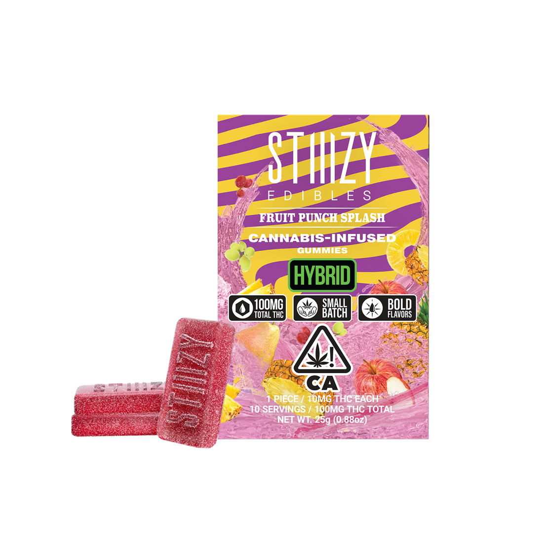 STIIIZY EDIBLES - 100MG FRUIT PUNCH SPLASH