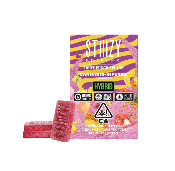 STIIIZY EDIBLES - 100MG FRUIT PUNCH SPLASH