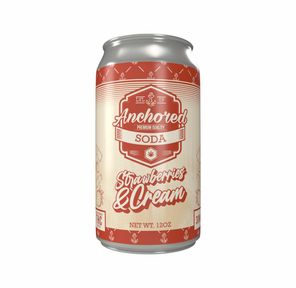 Anchored 30mg D8 Soda - Strawberries & Cream