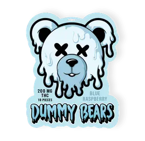 200mg Blue Raspberry THC Dummy Bears
