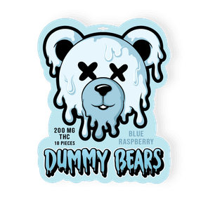200mg Blue Raspberry THC Dummy Bears