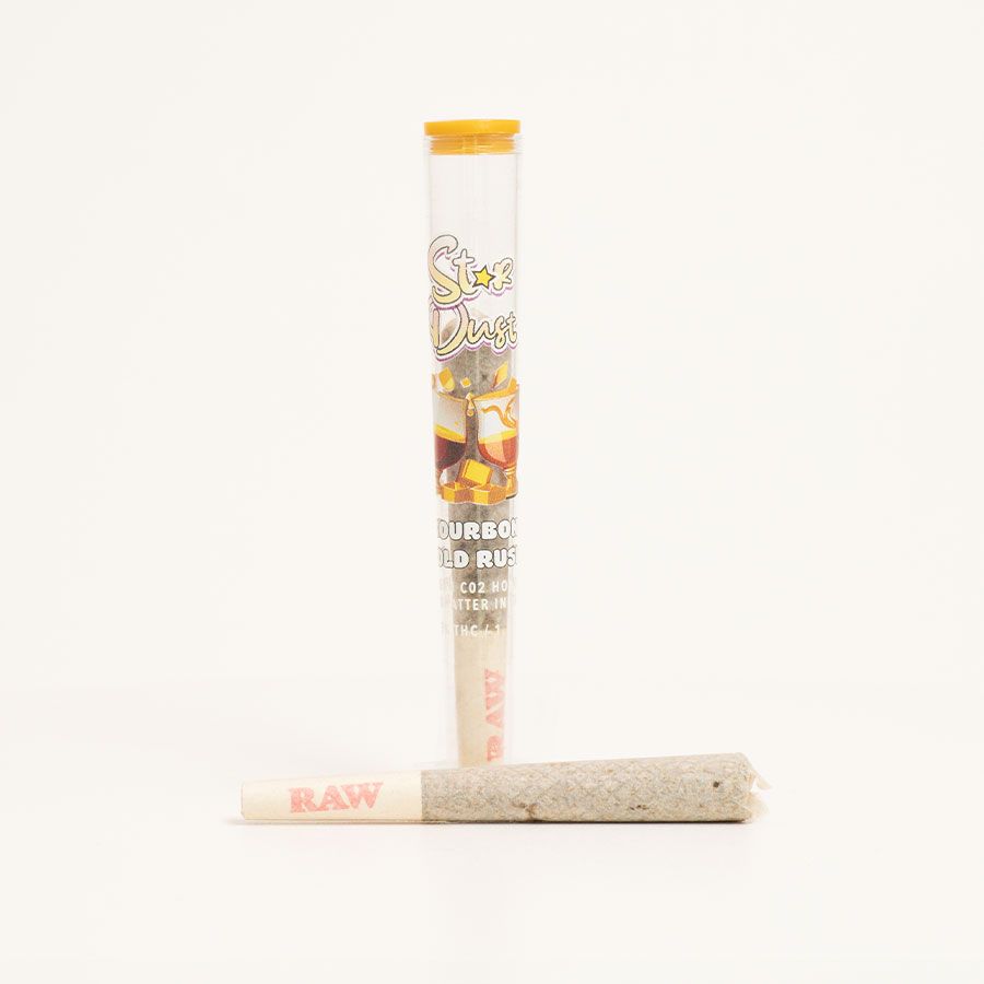 Bourbon Gold Rush Stardust Shatter Infused 1.2g Pre Roll by KushKraft
