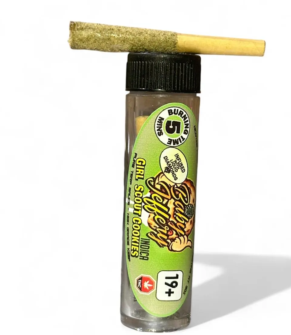 1 x 0.7G Single Indica Baby Jeffery - Pre-Rolled Hemp Blunt by PEM