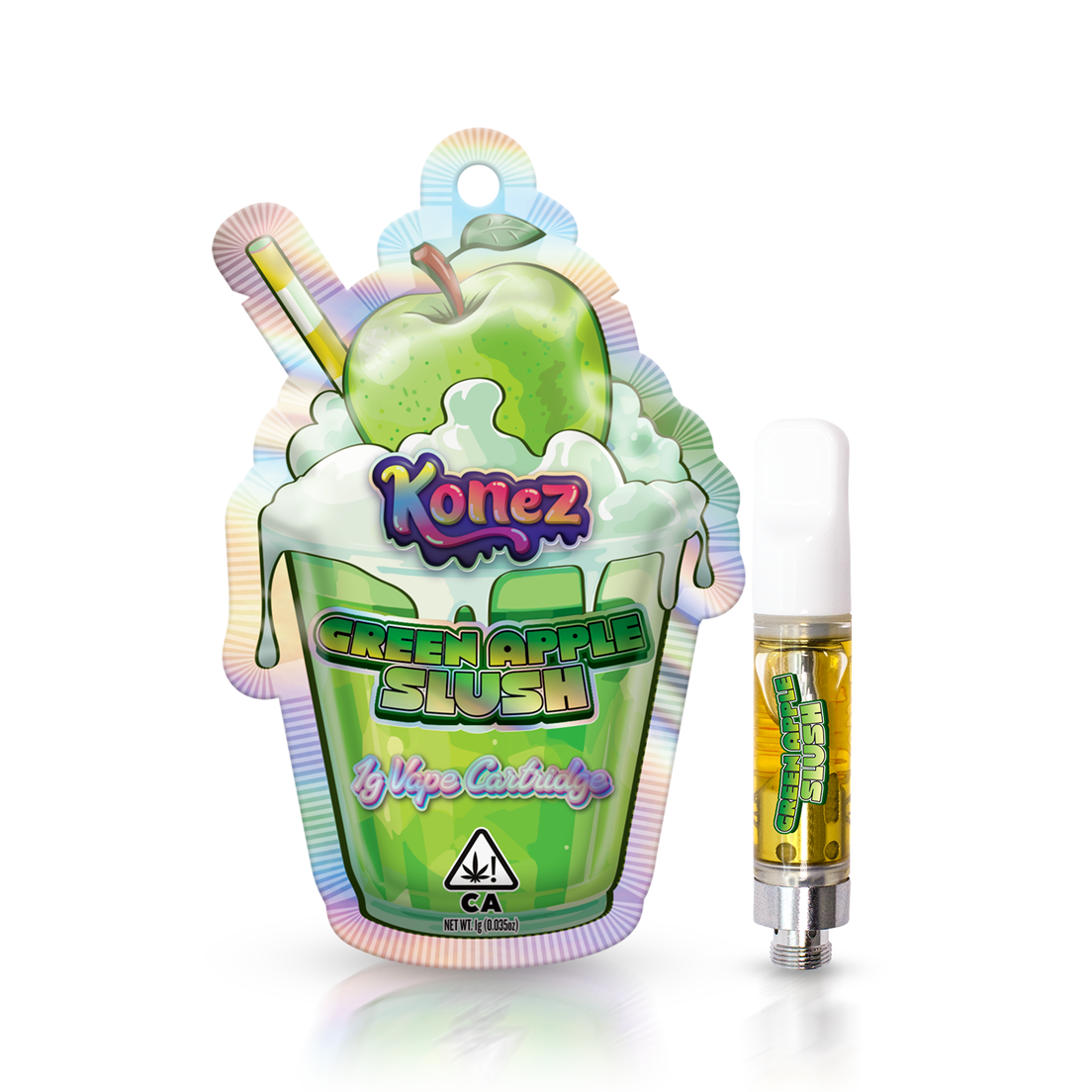 Green Apple Slush Vape Cartridge 1g