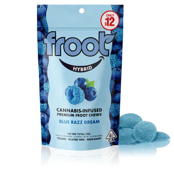 Froot Blue Razz Dream Gummies 100mg THC