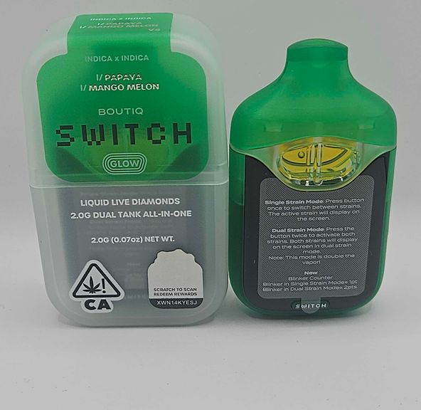 Boutiq Switch / Glow - Disposable - Papaya x Mango Melon - 2G