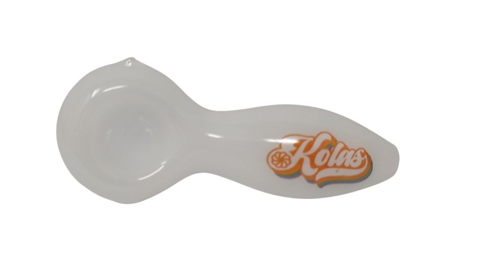 Kolas Branded Pipe 70's Logo White