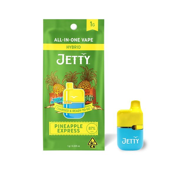 Jetty AIO Mini Tank High THC Pineapple Express 1g