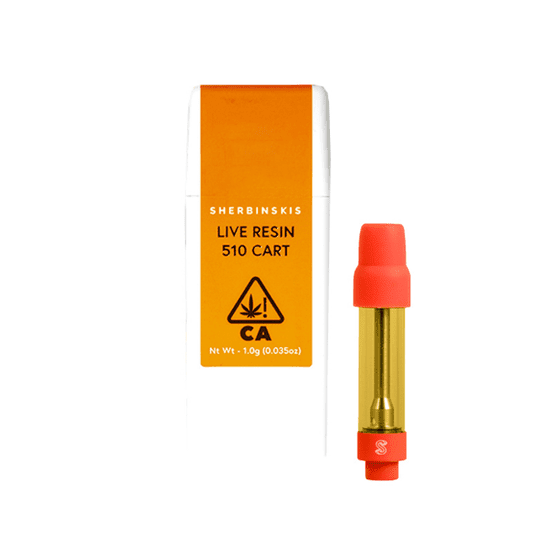 Sherbinskis Live Resin Cartridge Tangie Sherbert 1g