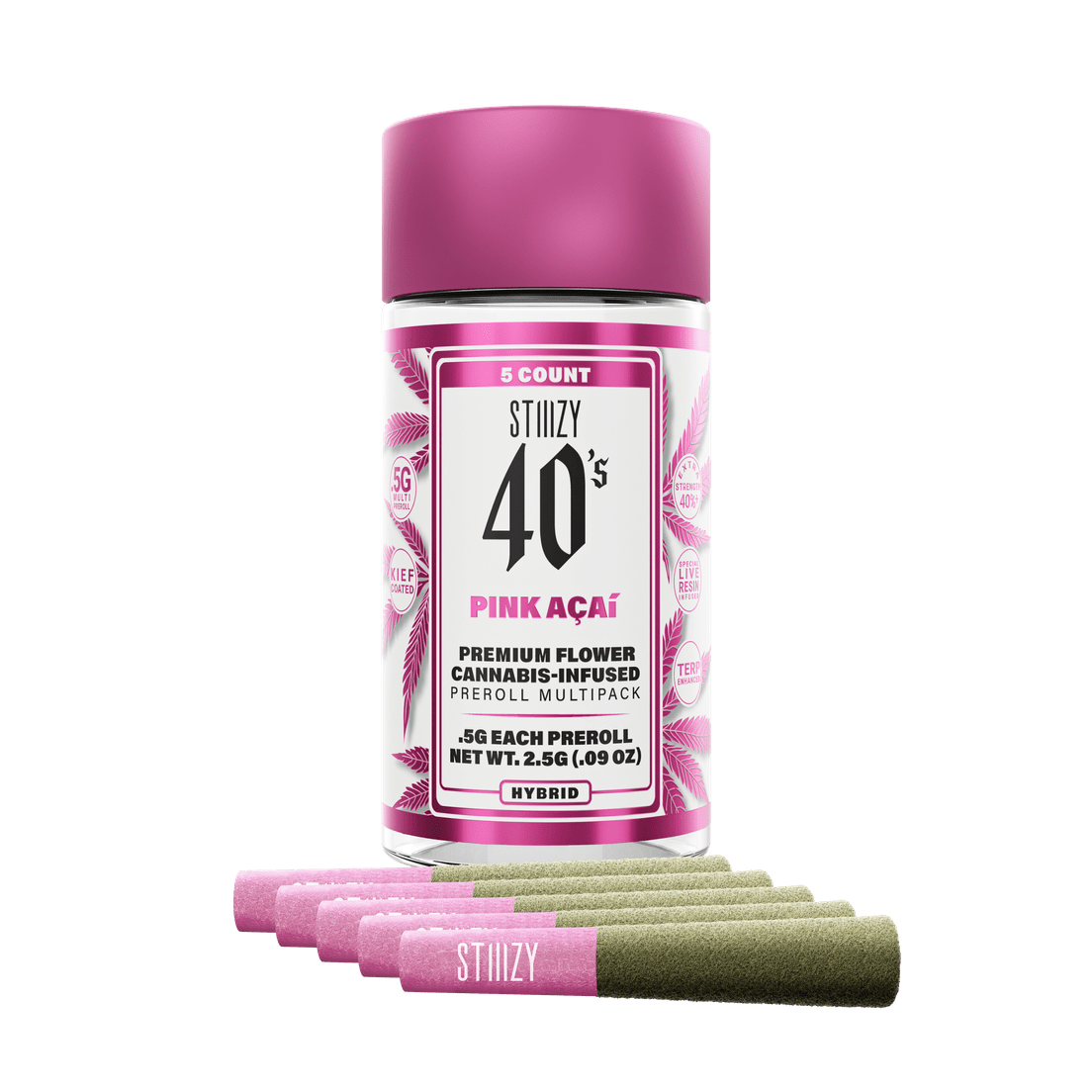 .5G 40S PREROLL MULTI PACK - PINK ACAI