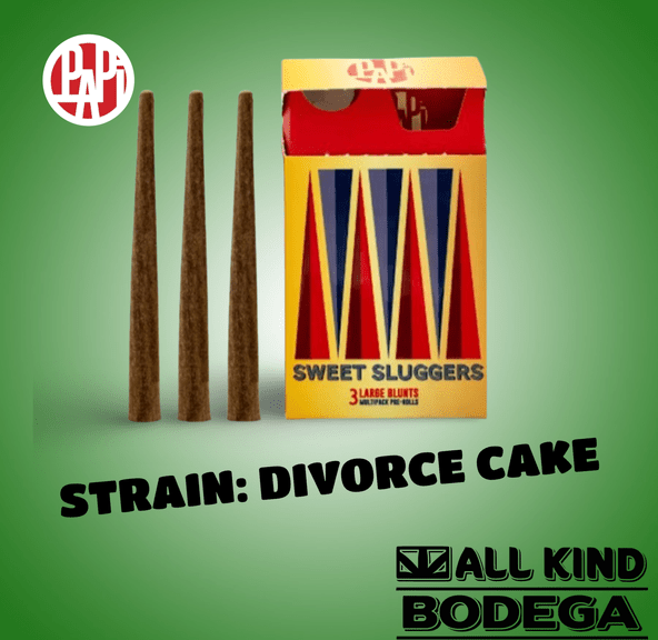 Blunts - Divorce Cake Sweet Sluggers 1g - 3 Pack (@papicannabis)