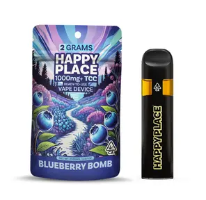 Happy Place AIO Vape Blueberry Bomb 2g