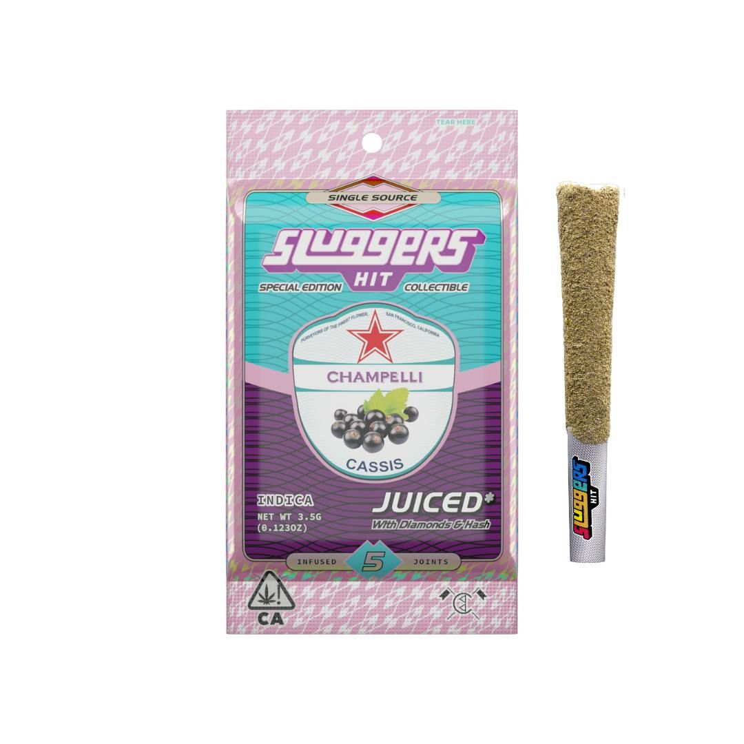 Sluggers Champelli Cassis .7g Diamond Infused Preroll 5pk 38.9%