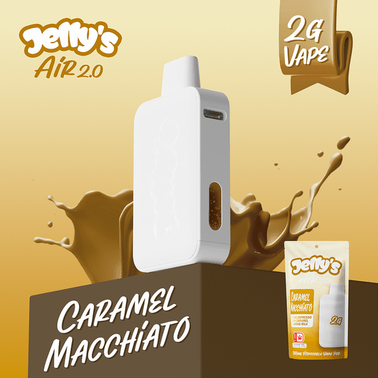 JELLY'S 2G CARAMEL MACCHIATO DISPOSABLE VAPE at The Summit Cannabis  Collective | Sweede