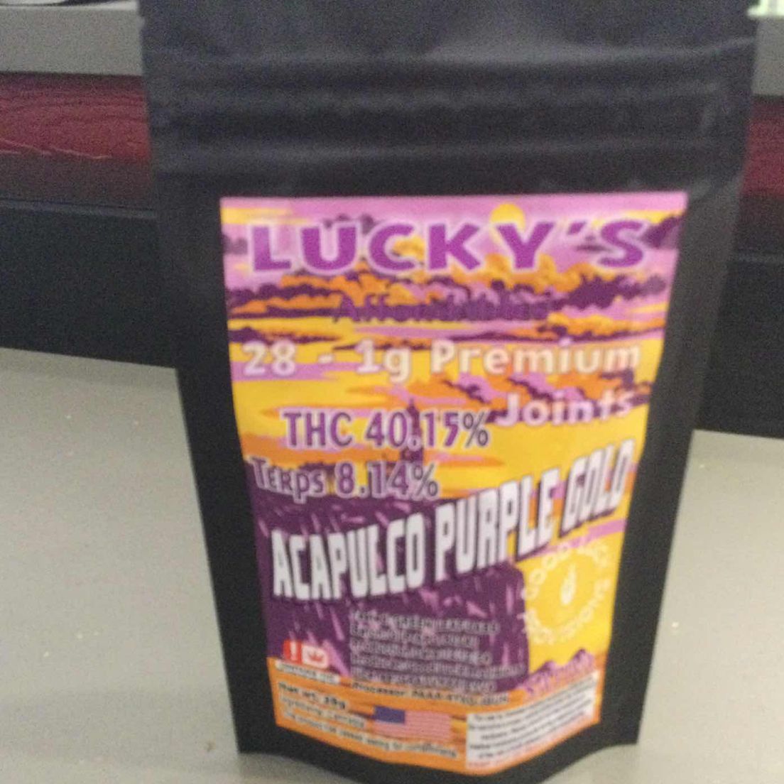 Luckys Acapulco Purple Gold Prerolls 28g