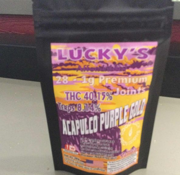 Luckys Acapulco Purple Gold Prerolls 28g