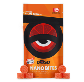 DŌSD Edibles - 2000mg Nano Bites - Blood Orange Gummies (INDICA)