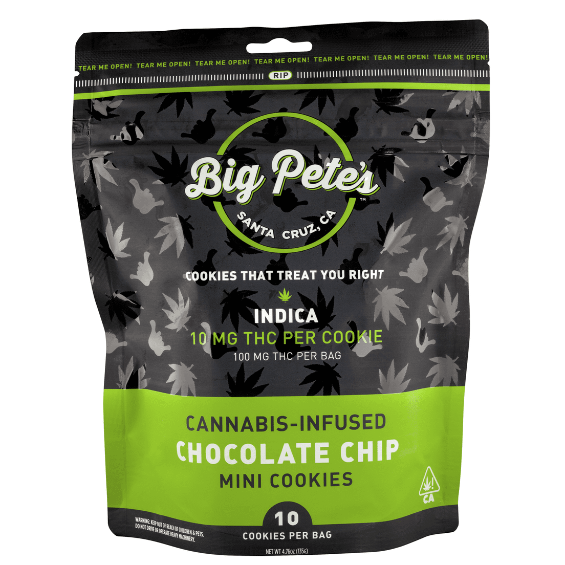 Big Pete’s - Chocolate Chip Cookies- Indica! - 100mg, NEW LOWER PRICE!