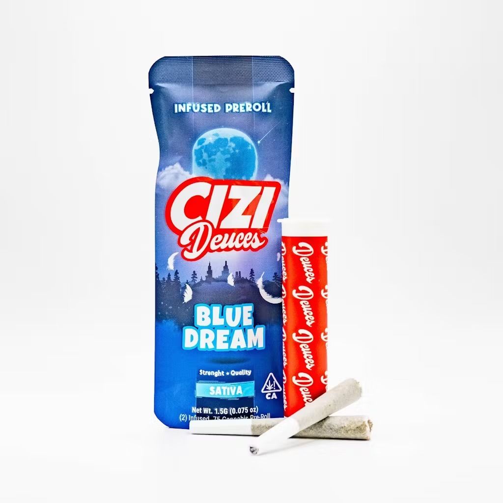 Cizi - Blue Dream - Deuces 2 Infused Pre-Rolls