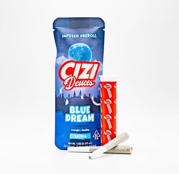 Cizi - Blue Dream - Deuces 2 Infused Pre-Rolls