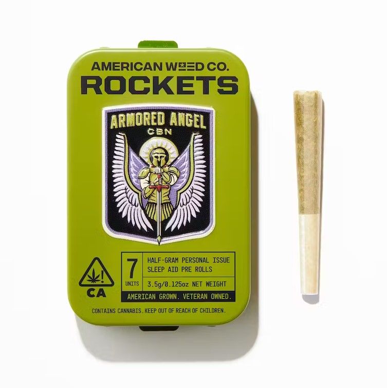 American Weed Co. Infused Pre-roll Pack Armored Angel CBN 3.5g