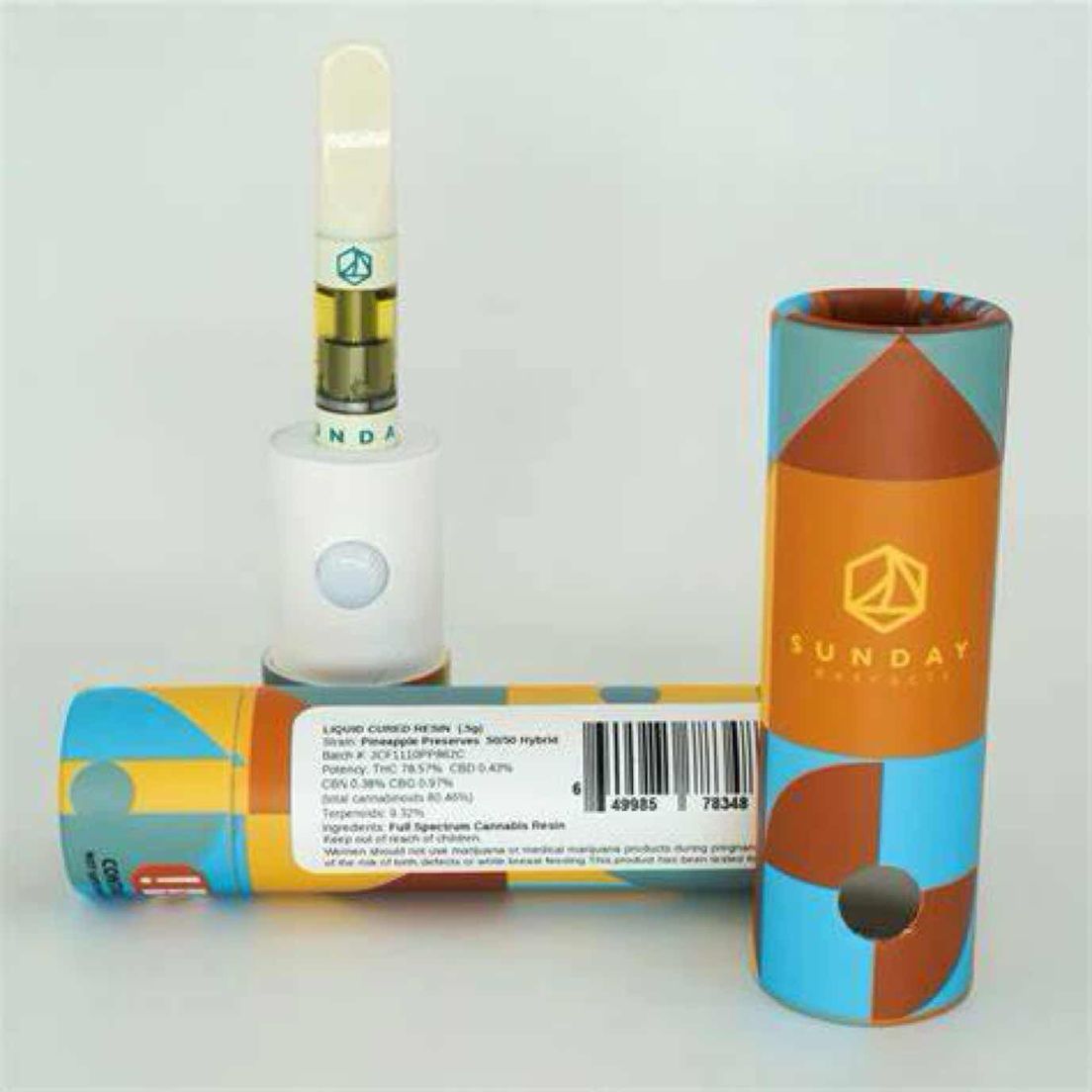 1g Cured Resin Cartridge Banana Punch