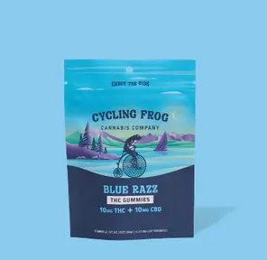 CF THC + CBD Blue Razz Gummies, 1:1 10ct.