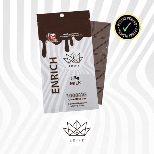 1000mg THC Milk Chocolate Bar